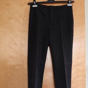CHAIKEN classic black dress pants size 4 front pockets flat front